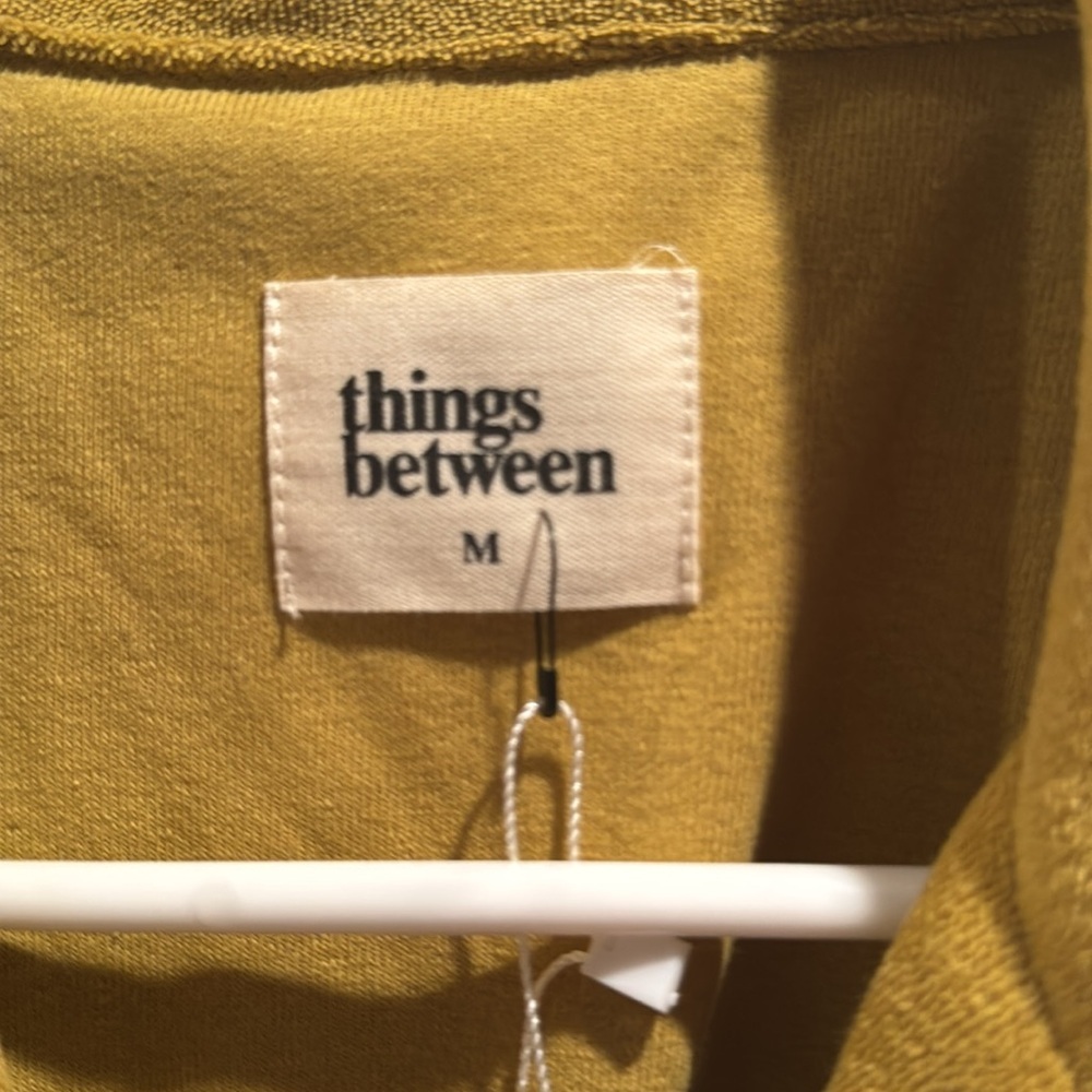 NWT Things Between Terrycloth Button down set Med… - image 5